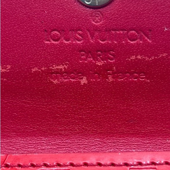 Louis Vuitton Vernis coin purse kiddos red - Picture 6 of 9